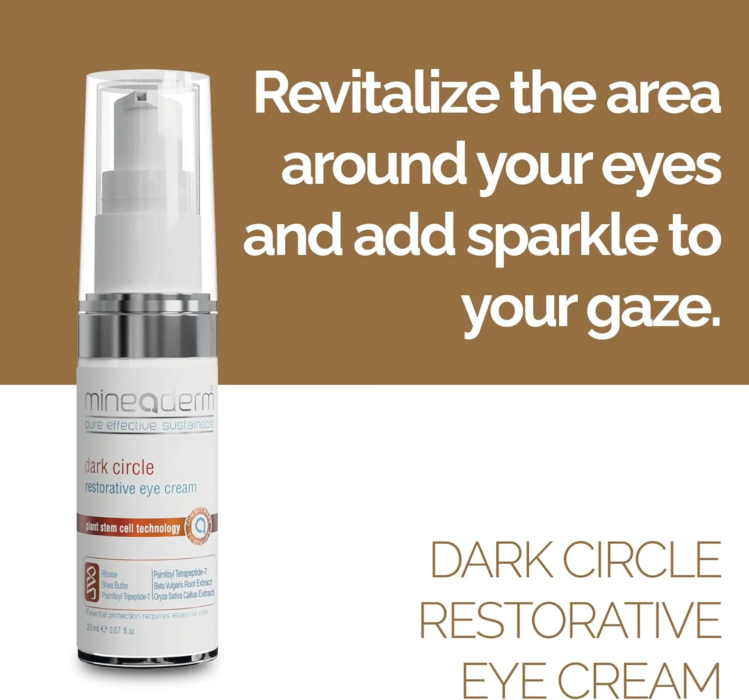 کرم دور چشم ترمیم کننده تیرگی مینادرم - کرم سفت کننده دور چشم با پپتیدها، فناوری سلول های بنیادی و هالوکسيل - ضد تیرگی دور چشم و خطوط ریز - 20 میلی لیتر کرم دور چشم ترمیم کننده تیرگی مینادرم - کرم سفت کننده دور چشم با پپتیدها، فناوری سلول های بنیادی و هالوکسيل - ضد تیرگی دور چشم و خطوط ریز - 20 میلی لیتر