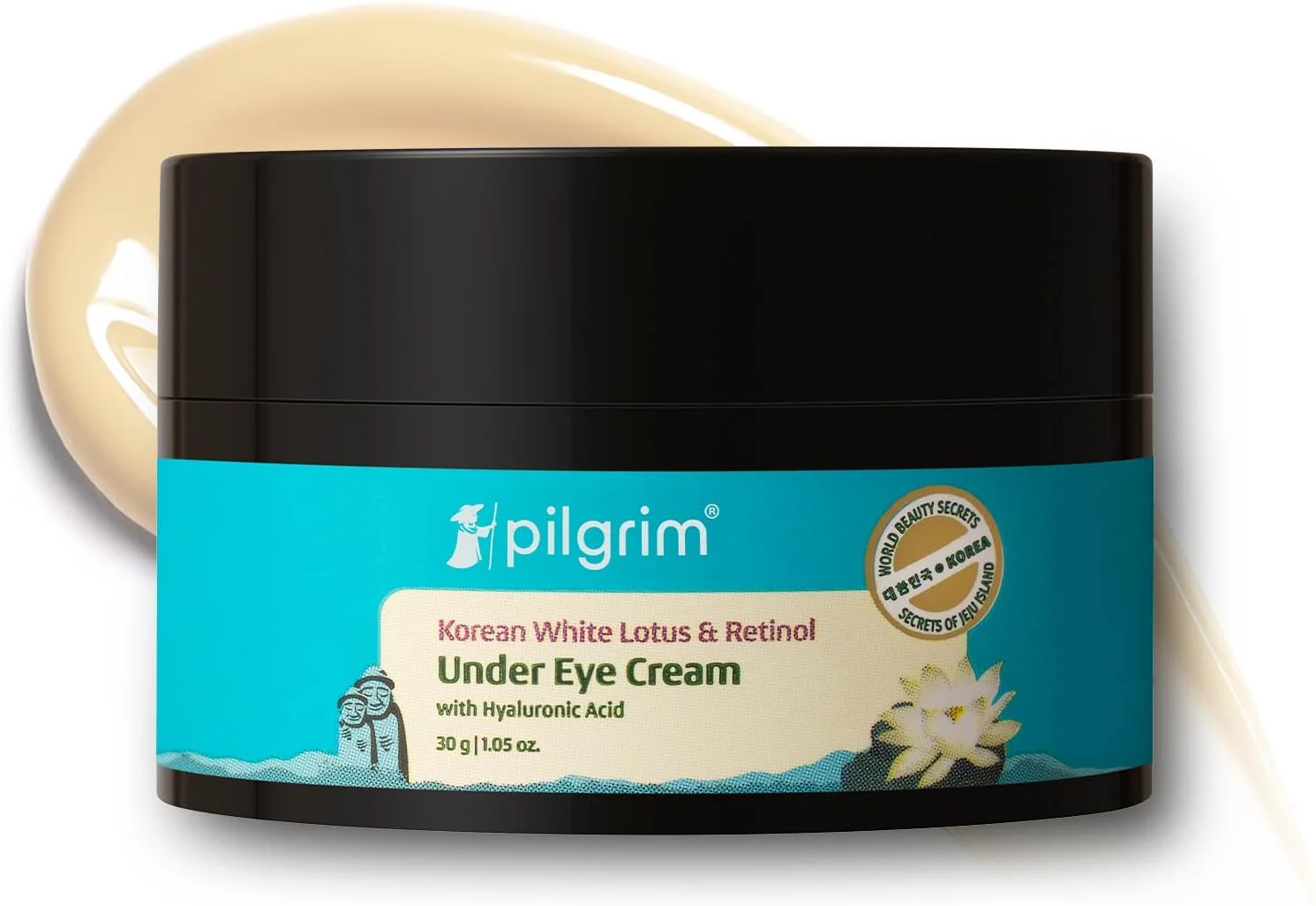 کرم دور چشم حاوی رتینول پیلگریم کره ای برای تیرگی، پف و خطوط ریز، حاوی ویتامین C و هیالورونیک اسید | مراقبت از پوست زنان و مردان | 30 گرم کرم دور چشم حاوی رتینول پیلگریم کره ای برای تیرگی، پف و خطوط ریز، حاوی ویتامین C و هیالورونیک اسید | مراقبت از پوست زنان و مردان | 30 گرم