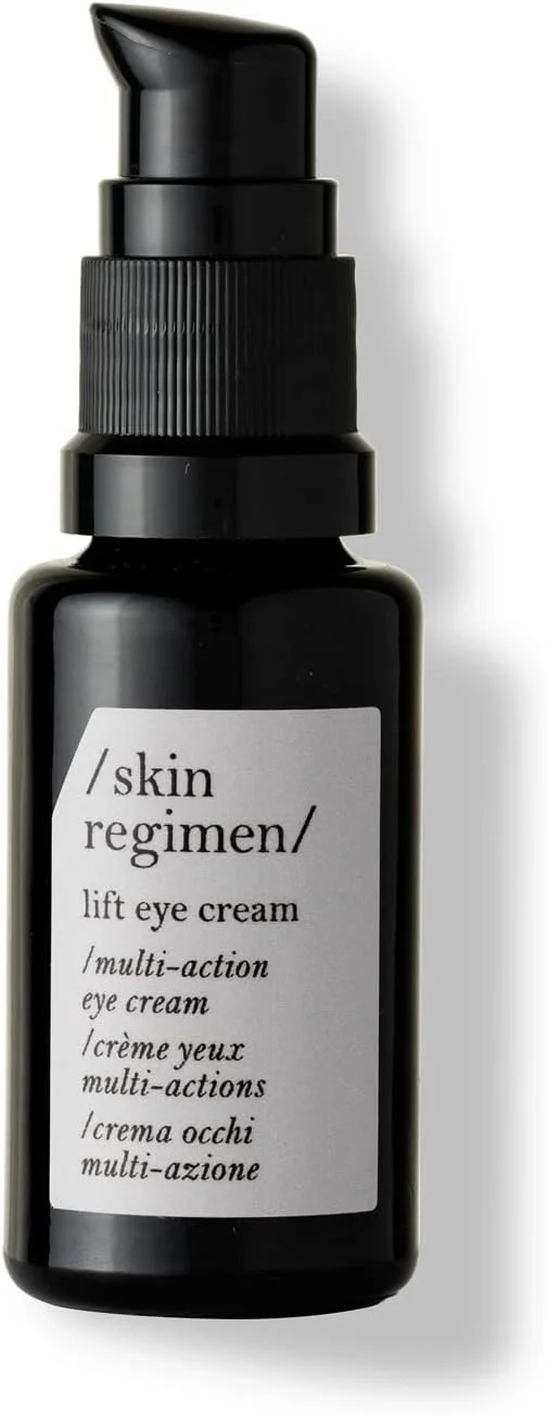 کرم دور چشم چندکاره Skin Regimen، بطری 15 میلی لیتری. کاهش ظاهر چین و چروک و تیرگی دور چشم. جذب سریع و بافت سبک. مناسب برای گیاهخواران. مواد تشکیل دهنده طبیعی کرم دور چشم چندکاره Skin Regimen، بطری 15 میلی لیتری. کاهش ظاهر چین و چروک و تیرگی دور چشم. جذب سریع و بافت سبک. مناسب برای گیاهخواران. مواد تشکیل دهنده طبیعی