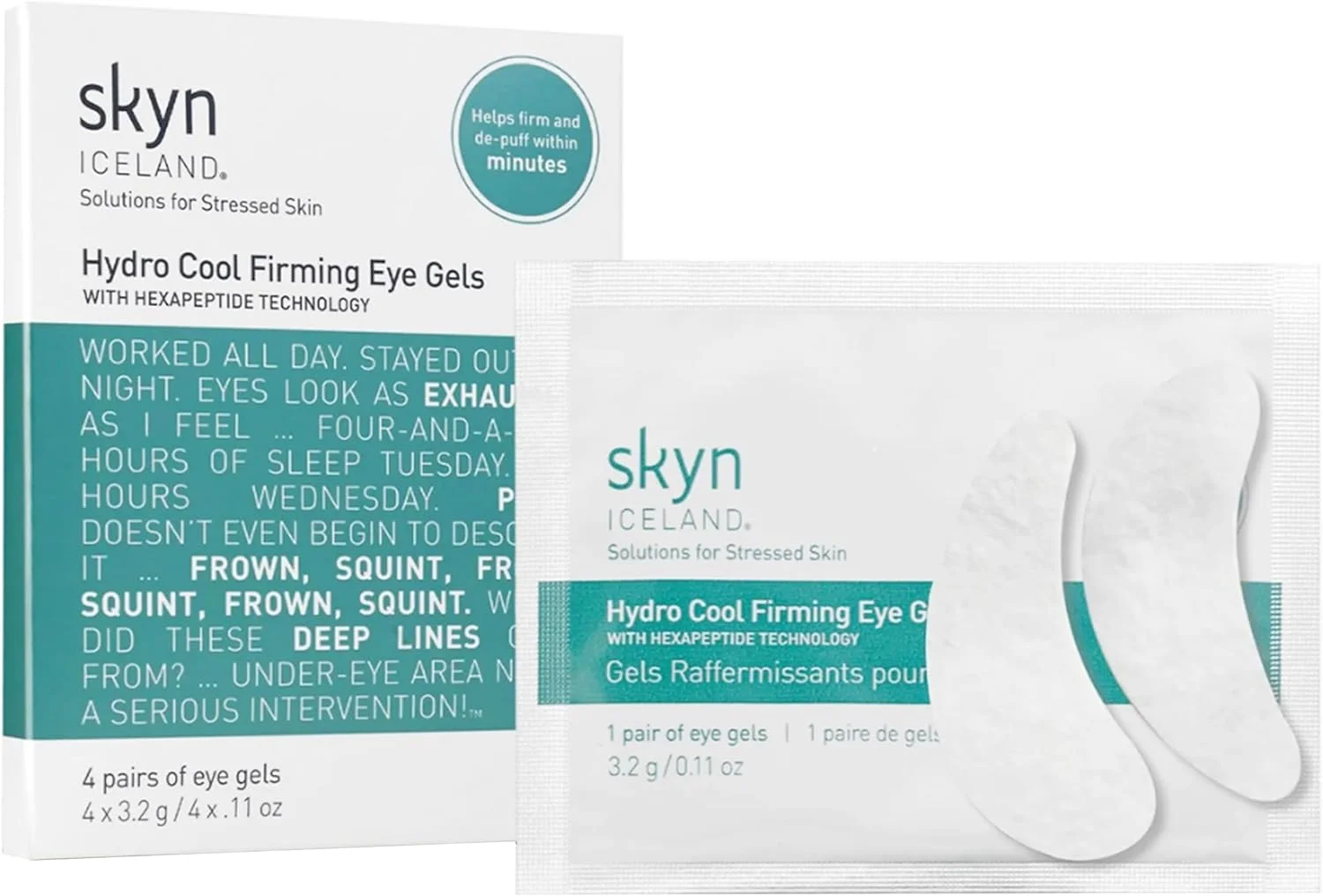 ژل خنک کننده و سفت کننده دور چشم Skyn ICELAND Hydro Cool، بسته 4 عددی ژل خنک کننده و سفت کننده دور چشم Skyn ICELAND Hydro Cool، بسته 4 عددی