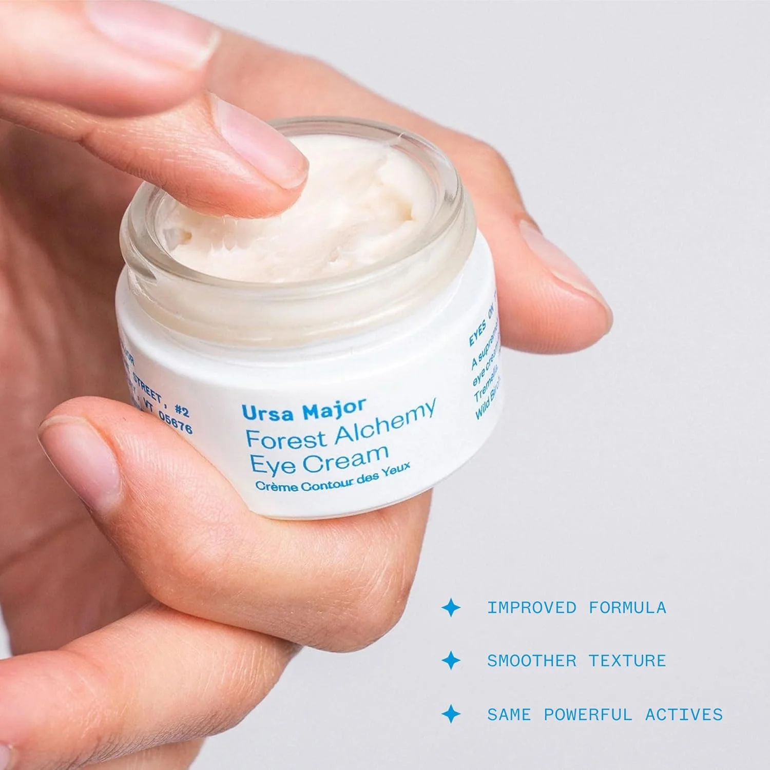 کرم دور چشم کیمیاگری جنگل اورسا ماژور | مرطوب کننده طبیعی زیر چشم برای حلقه های تیره، خطوط ریز، پف کردگی و چین و چروک | وگان، بدون تست حیوانی، غیر سمی، بدون عطر | 14 گرم