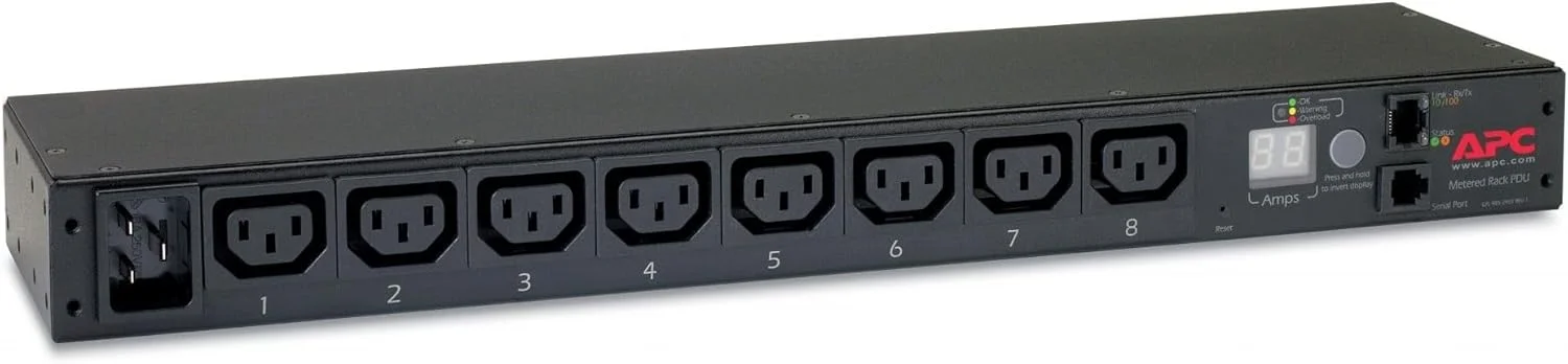 واحد توزیع برق رک APC - AP7821B (اندازه گیری شده، 1U، 208/230V، 8 خروجی C13، IEC C20) واحد توزیع برق رک APC - AP7821B (اندازه گیری شده، 1U، 208/230V، 8 خروجی C13، IEC C20)