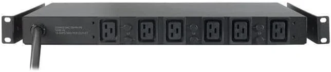 واحد توزیع برق رک APC، پایه، 1U، 14.4 کیلووات، 208 ولت، (6) C19 واحد توزیع برق رک APC، پایه، 1U، 14.4 کیلووات، 208 ولت، (6) C19