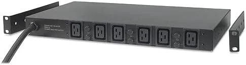 واحد توزیع برق رک APC، پایه، 1U، 14.4 کیلووات، 208 ولت، (6) C19 واحد توزیع برق رک APC، پایه، 1U، 14.4 کیلووات، 208 ولت، (6) C19
