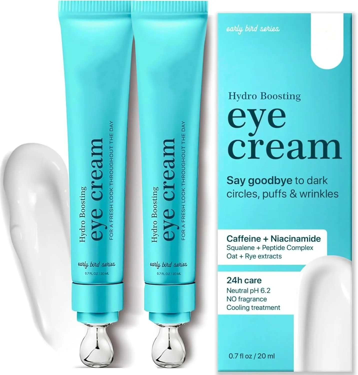 کرم دور چشم - سرم دور چشم برای سیاهی و پف ضد پیری - کرم زیر چشم با اسید هیالورونیک و کافئین برای کاهش چین و چروک و ترمیم ناحیه دور چشم (20 میلی لیتر) کرم دور چشم - سرم دور چشم برای سیاهی و پف ضد پیری - کرم زیر چشم با اسید هیالورونیک و کافئین برای کاهش چین و چروک و ترمیم ناحیه دور چشم (20 میلی لیتر)