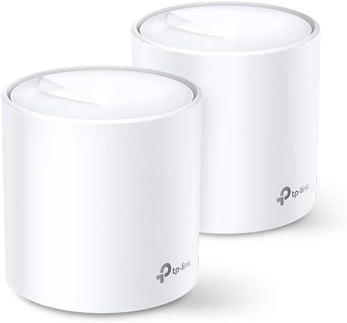 سیستم وای فای مش TP-Link Deco X20 (بازسازی شده) - پوشش تا 370 متر مربع. جایگزینی برای روترها و توسعه دهنده های اینترنت بی سیم، بسته 2 عددی (نوسازی شده)