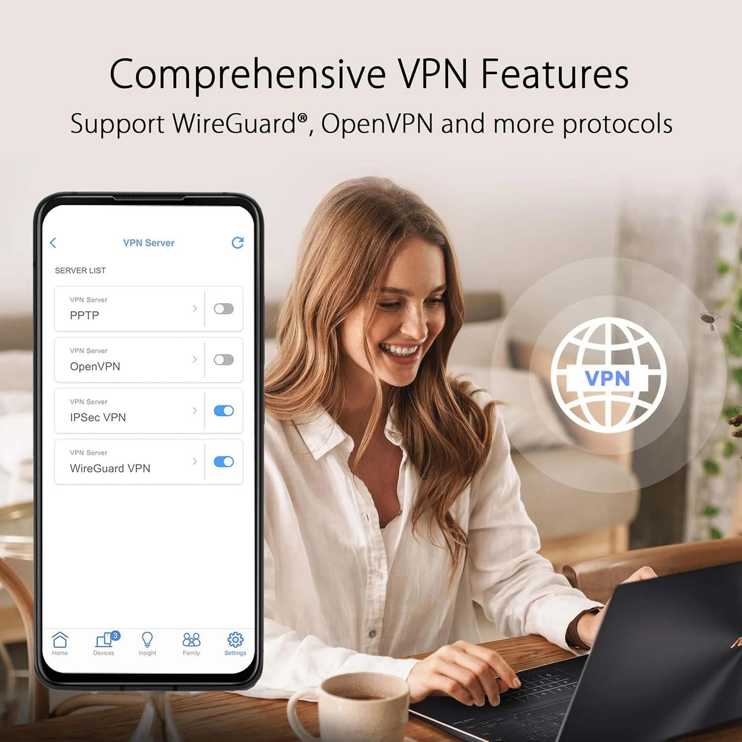 سیستم وای فای مش سه بانده ASUS ZenWiFi AX6600 (XT8 1PK) - پوشش کل خانه تا 255 متر مربع و 4+ اتاق، AiMesh، امنیت اینترنت مادام العمر، راه اندازی آسان، 3 SSID، کنترل والدین، سفید سیستم وای فای مش سه بانده ASUS ZenWiFi AX6600 (XT8 1PK) - پوشش کل خانه تا 255 متر مربع و 4+ اتاق، AiMesh، امنیت اینترنت مادام العمر، راه اندازی آسان، 3 SSID، کنترل والدین، سفید