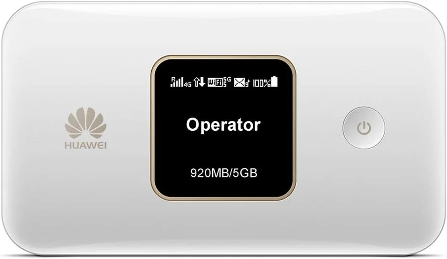 هواوی E5785 سفید، 4G، هات اسپات وای فای موبایل مسافرتی 300 مگابیت بر ثانیه با باتری بادوام 3000 میلی آمپر ساعتی، آنلاک شده برای همه شبکه ها