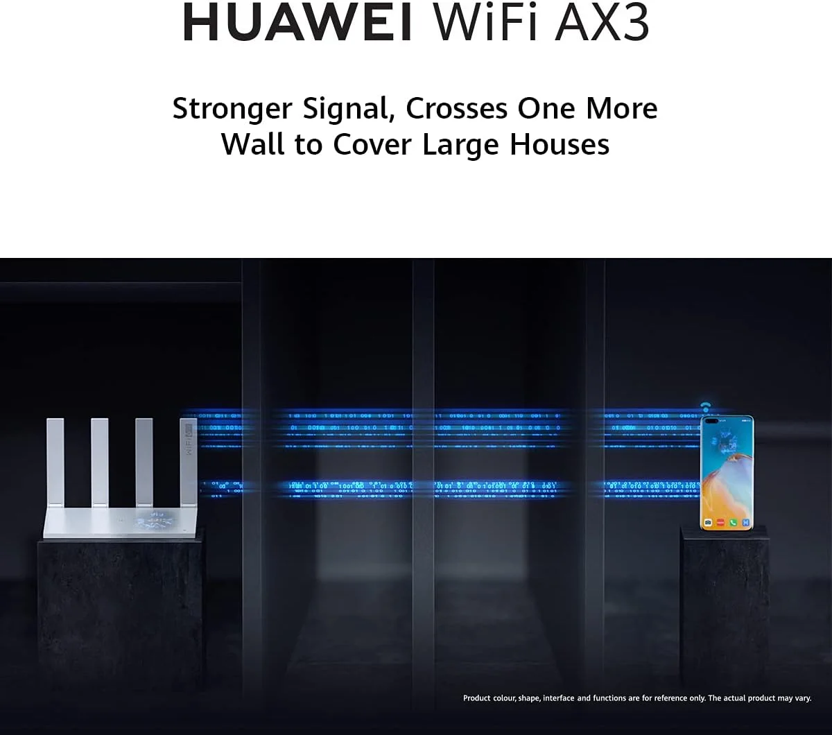 روتر هوشمند وای فای 6 پلاس HUAWEI مدل AX3 دو هسته ای بی سیم 3000 مگابیت بر ثانیه 2.4 گیگاهرتز 5 گیگاهرتز دو بانده گیگابیتی نسخه جهانی