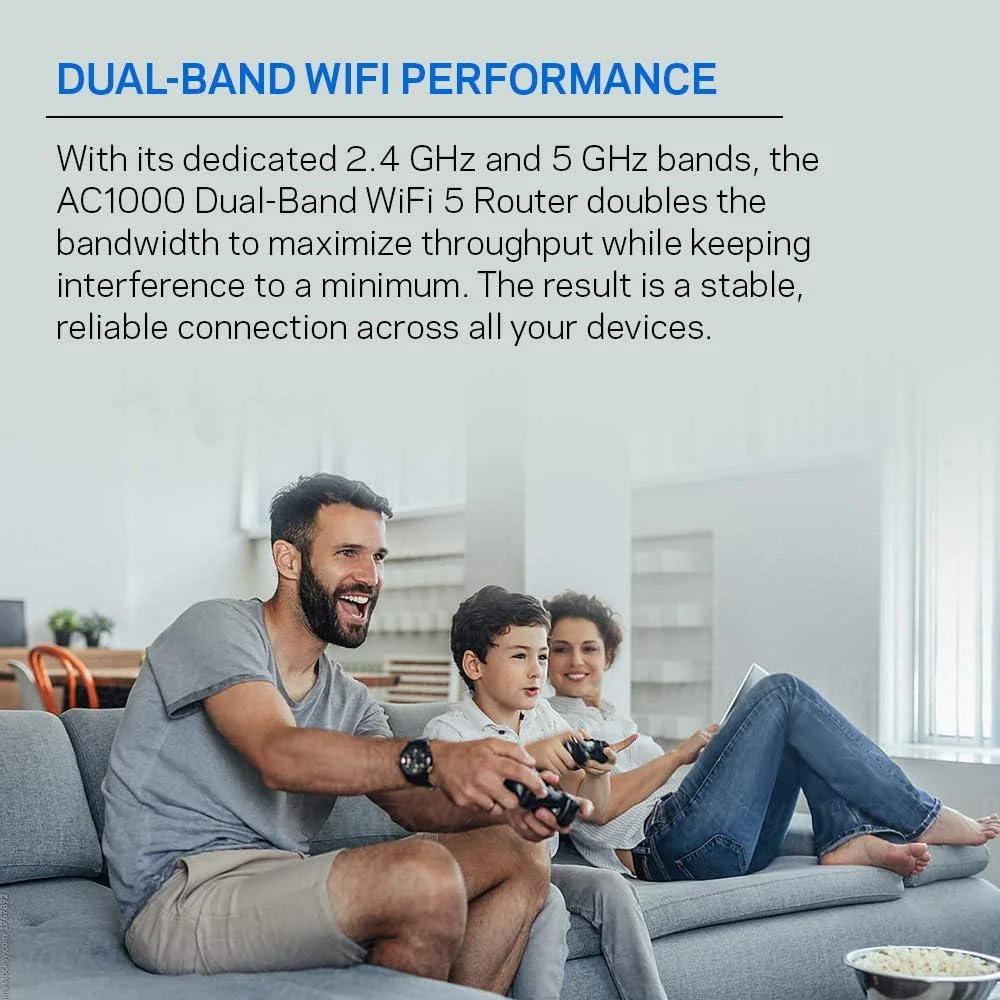 روتر وای فای 5 دو بانده Linksys E5400 (روتر بی سیم سریع، Ac1200، 4 پورت اترنت)، E5400-Me روتر وای فای 5 دو بانده Linksys E5400 (روتر بی سیم سریع، Ac1200، 4 پورت اترنت)، E5400-Me