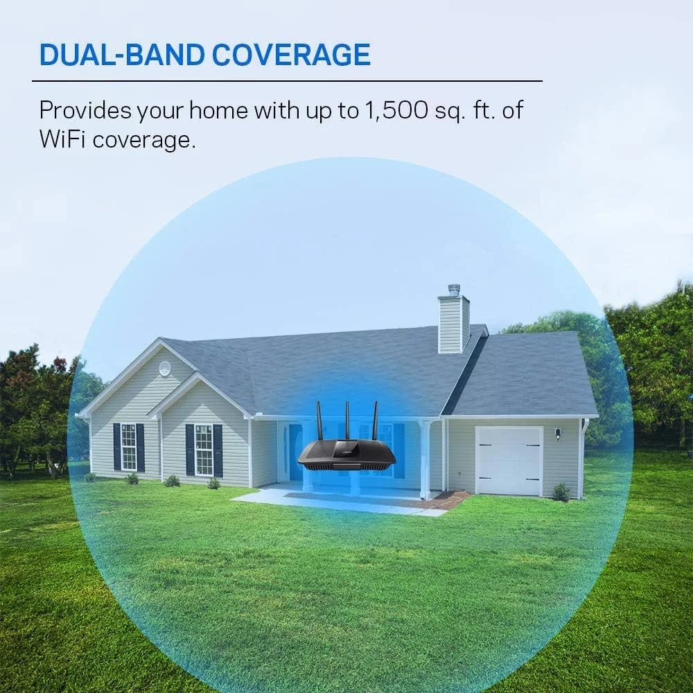 روتر وای فای دو بانده Linksys EA7500 برای منزل (روتر بی سیم سریع Max-Stream AC1900 MU-Mimo) روتر وای فای دو بانده Linksys EA7500 برای منزل (روتر بی سیم سریع Max-Stream AC1900 MU-Mimo)