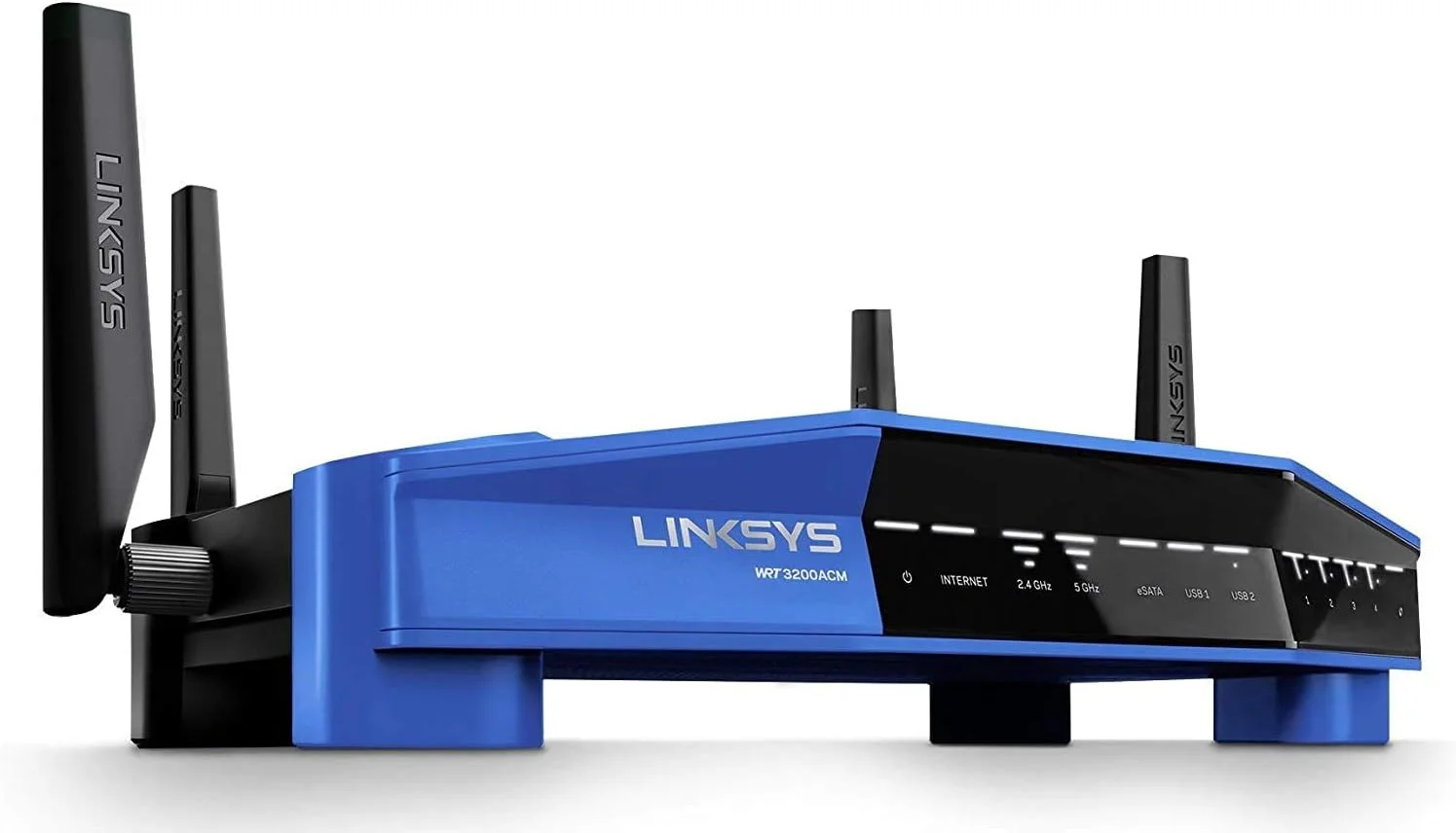 روتر بی‌سیم هوشمند گیگابیتی دو بانده Linksys WRT AC3200 با MU-MIMO Tri-Stream 160 (WRT3200ACM)