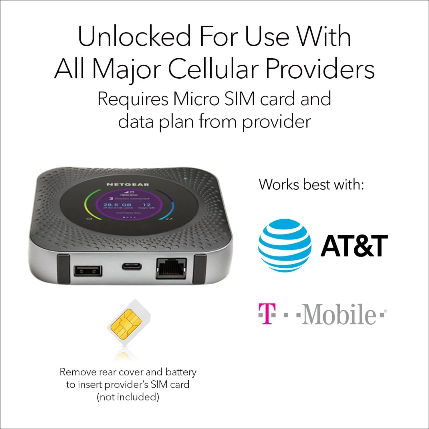 مودم روتر همراه 4G LTE نت گیر مدل Nighthawk MR1100-100EUS، Cat 16، LTE گیگابیتی، وای فای دو بانده، باتری 5040 میلی آمپر ساعت مودم روتر همراه 4G LTE نت گیر مدل Nighthawk MR1100-100EUS، Cat 16، LTE گیگابیتی، وای فای دو بانده، باتری 5040 میلی آمپر ساعت