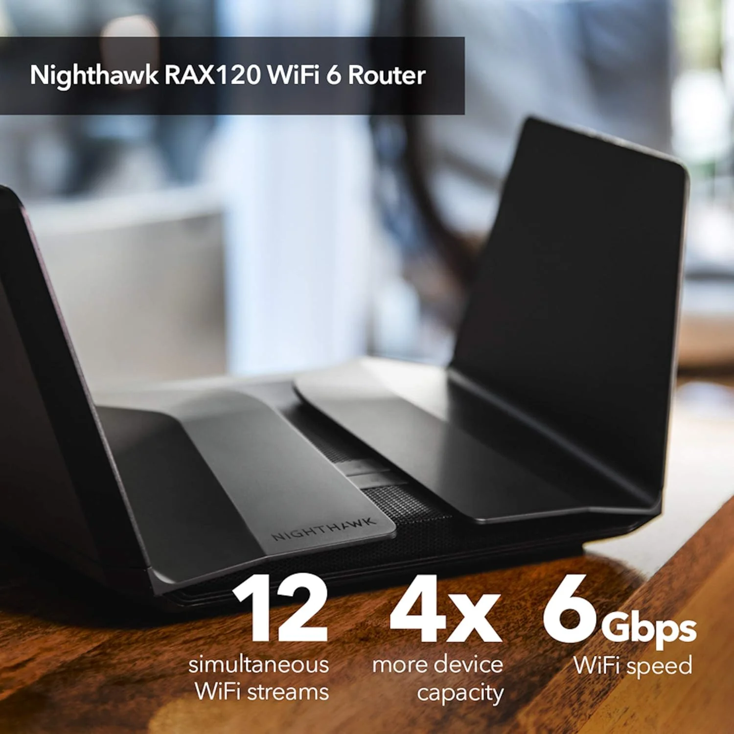 روتر نسل جدید Netgear Nighthawk Ax12 Wifi 6، Ax6000 تا 6 گیگابیت بر ثانیه | ایده آل برای خانه های هوشمند بزرگ (Rax120)