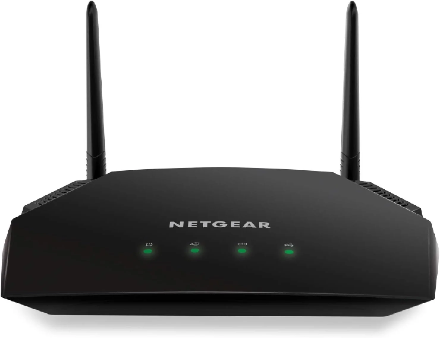 روتر هوشمند وای فای گیگابیتی دو بانده Netgear R6260-100UKS AC1600 (802.11ac) (آنتن های خارجی سرعت وای فای را تا 300 مگابیت بر ثانیه + 1300 مگابیت بر ثانیه افزایش می دهند)، مشکی
