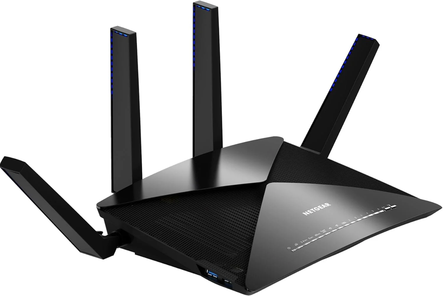 روتر وای فای نت گیر مدل NG-R9000-100EUS Nighthawk X10 AD7200 802.11ac/ad Quad-Stream، پردازنده چهار هسته ای 1.7 گیگاهرتزی، سرور رسانه Plex، سازگار با آمازون الکسا (R9000)