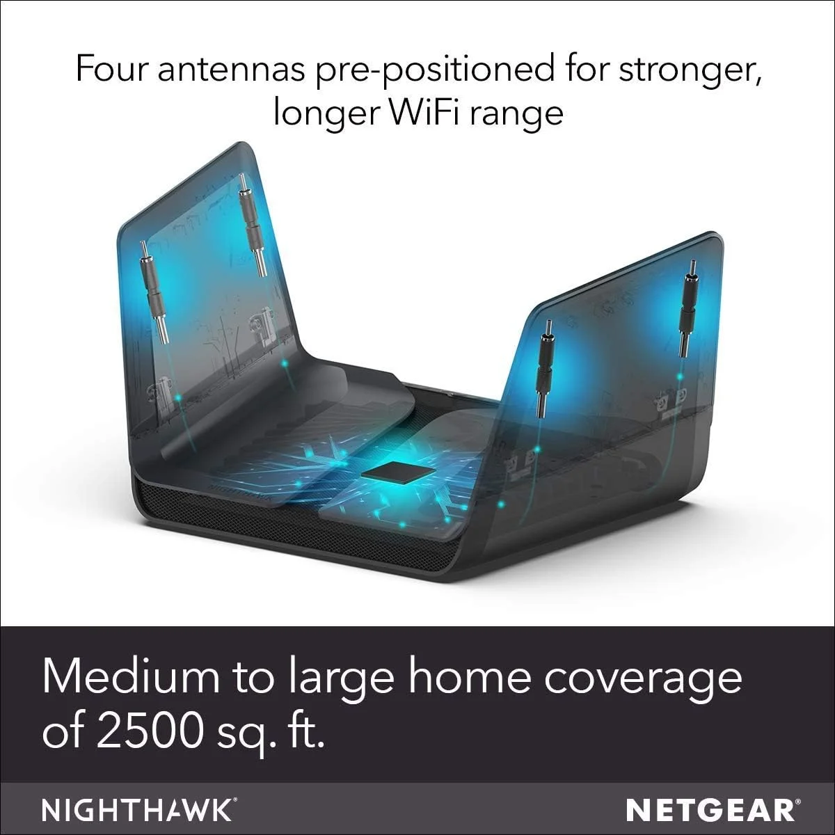 روتر NETGEAR NG-RAX80-100EUS Nighthawk AX8 Wi-Fi 6 نسل بعدی، AX6000 تا 6 گیگابیت در ثانیه، ایده آل برای خانه های هوشمند متوسط تا بزرگ (RAX80)، چند رنگ، AX6000 (8-جریانی) روتر NETGEAR NG-RAX80-100EUS Nighthawk AX8 Wi-Fi 6 نسل بعدی، AX6000 تا 6 گیگابیت در ثانیه، ایده آل برای خانه های هوشمند متوسط تا بزرگ (RAX80)، چند رنگ، AX6000 (8-جریانی)