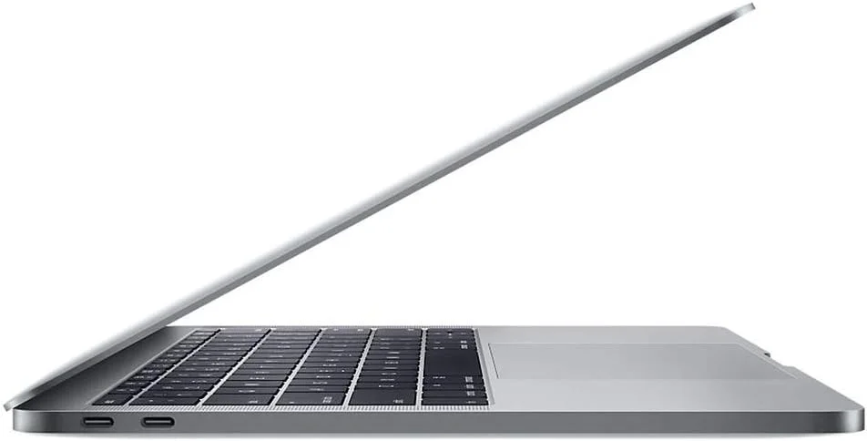 اپل MacBook Pro 13 اینچی MPDL2LL/A، رتینا، تاچ بار، پردازنده 3.3 گیگاهرتزی Intel i7 دو هسته ای، 16 گیگابایت رم، 1 ترابایت SSD، macOS Mojave 10.14، نقره ای (بازسازی شده) 16 گیگابایت حافظه / 1 ترابایت SSD خاکستری فضایی