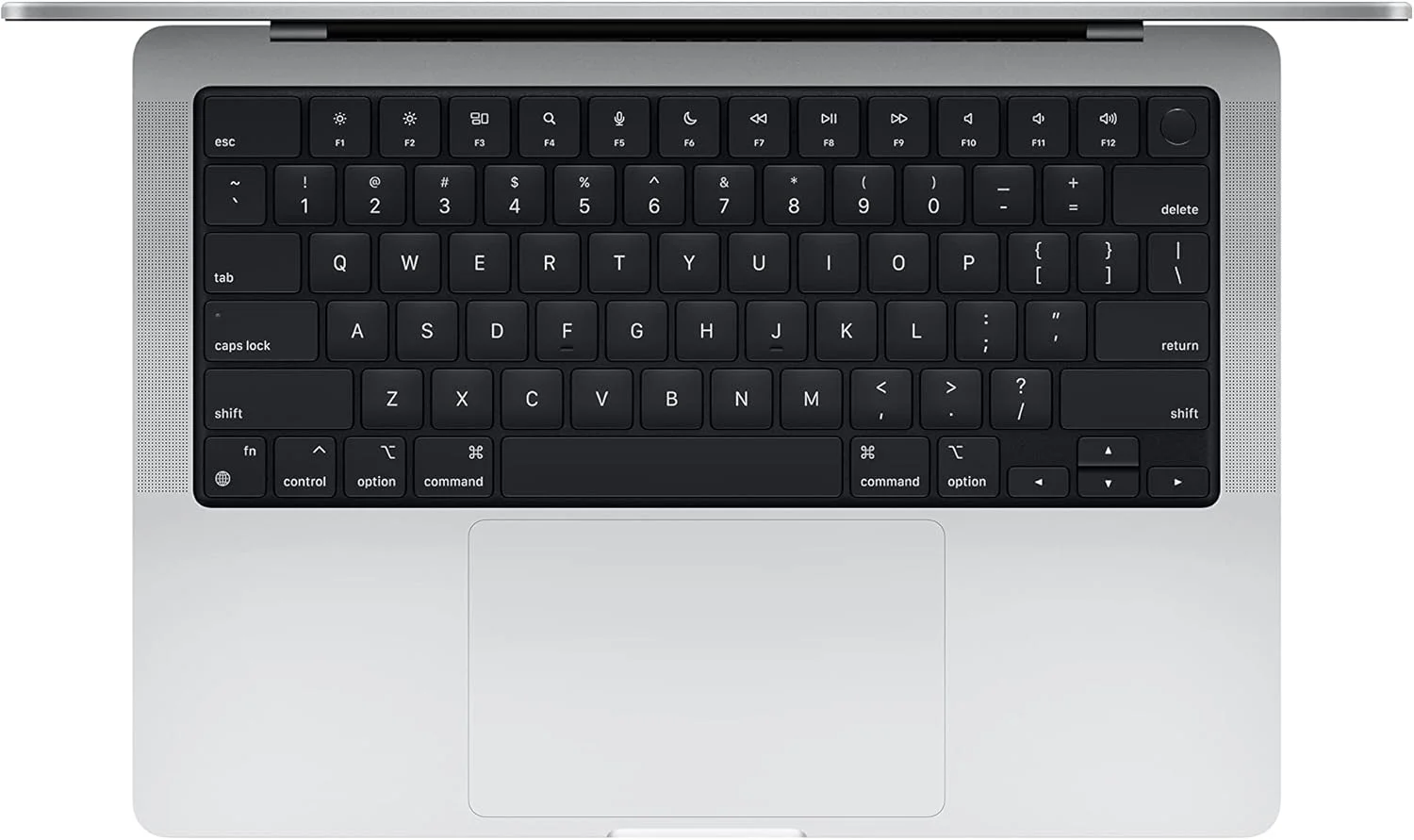 اپل MacBook Pro 2021 (14 اینچی، تراشه Apple M1 Pro با پردازنده مرکزی 8 هسته ای و پردازنده گرافیکی 14 هسته ای، 16 گیگابایت رم، 512 گیگابایت SSD) - نقره ای; انگلیسی (بازسازی شده)