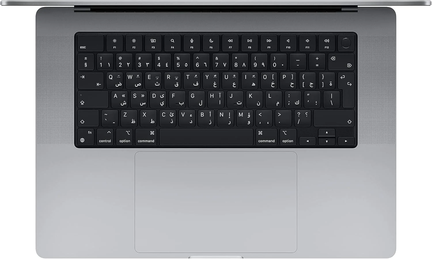 اپل MacBook Pro 2021 (14 اینچی، تراشه Apple M1 Pro با پردازنده مرکزی 8 هسته ای و پردازنده گرافیکی 14 هسته ای، 16 گیگابایت رم، 512 گیگابایت SSD) - خاکستری فضایی؛ عربی/انگلیسی (بازسازی شده)