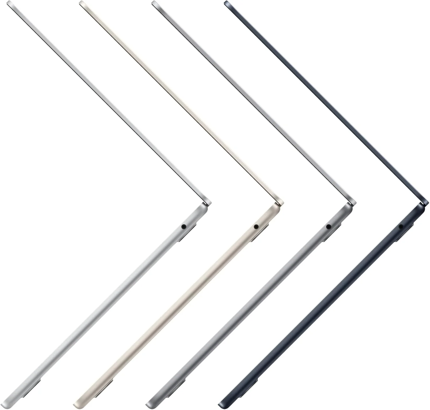 لپ تاپ Apple MacBook Air مدل 2022 با تراشه M2: صفحه نمایش 13.6 اینچی Liquid Retina، رم 16 گیگابایتی، حافظه SSD 256 گیگابایتی، صفحه کلید با نور پس زمینه، دوربین FaceTime HD 1080p. سازگار با iPhone و iPad; خاکستری فضایی