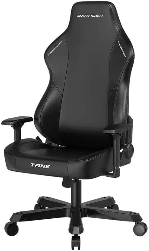 صندلی گیمینگ Dxracer، پایه صندلی فوق العاده پهن 24.8 اینچی، پشتی سر و کمر مغناطیسی، صندلی گیمینگ سنگین برای گیمرهای بزرگ و قد بلند، طول عمر تقویت شده 15x، GC/XXLTM23LTA/N-Tank مشکی