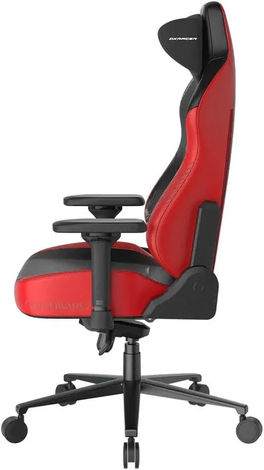 صندلی گیمینگ Dxracer Cloud Comfort - طراحی ارگونومیک با پشتی بلند، دسته های قابل تنظیم 4D، تکیه گاه سر بدون فشار، قابلیت چرخش 15 درجه و قفل شیب، سایز XL - رنگ GUILDWAR-GC/XLCF23LTA/GUILDWA