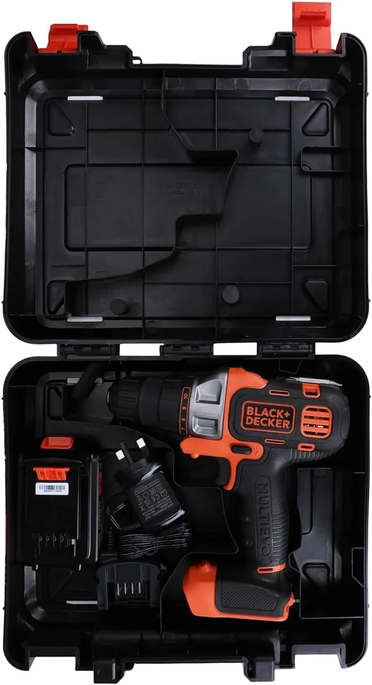 کیت چندکاره شارژی 18 ولت 1.5 آمپر BLACK+DECKER مدل Multi-Evo با سری دریل برای مصارف خانگی، اداری و DIY، نارنجی/مشکی - MT218K-GB کیت چندکاره شارژی 18 ولت 1.5 آمپر BLACK+DECKER مدل Multi-Evo با سری دریل برای مصارف خانگی، اداری و DIY، نارنجی/مشکی - MT218K-GB