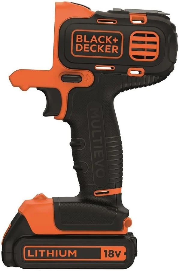 دستگاه چندکاره بیسیم بلک اند دکر MT218KB / دریل بیسیم 18 ولت با 2 باتری / مناسب برای سوراخکاری، ارهکاری و سنگزنی به لطف اتصالات مختلف / شامل جعبه / ابزار به همراه جعبه دستگاه چندکاره بیسیم بلک اند دکر MT218KB / دریل بیسیم 18 ولت با 2 باتری / مناسب برای سوراخکاری، ارهکاری و سنگزنی به لطف اتصالات مختلف / شامل جعبه / ابزار به همراه جعبه