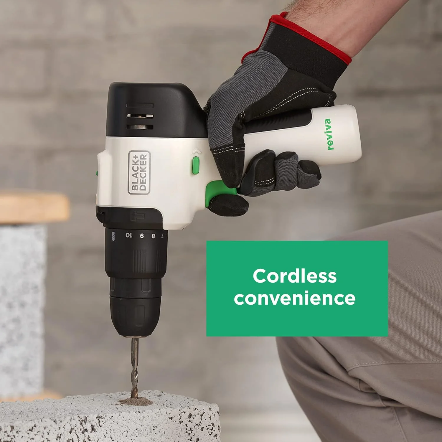 دریل چکشی شارژی سبک و قدرتمند 12 ولت بلک اند دکر Reviva ساخته شده از 50% مواد بازیافتی با حداکثر گشتاور 400 نیوتن متر REVHD12C-GB دریل چکشی شارژی سبک و قدرتمند 12 ولت بلک اند دکر Reviva ساخته شده از 50% مواد بازیافتی با حداکثر گشتاور 400 نیوتن متر REVHD12C-GB