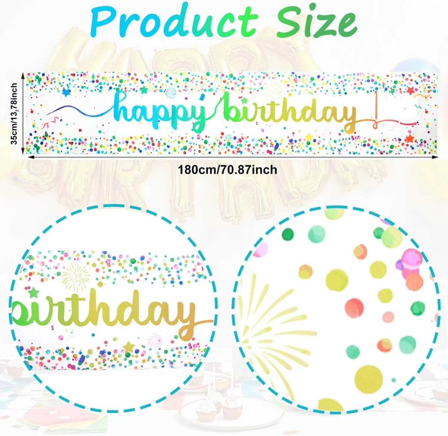 رانر رومیزی 35×180 سانتیمتر، رومیزی رنگارنگ جشن تولد، رومیزی یکبار مصرف مهمانی، ایدهآل برای لوازم جشن تولد و رویدادهای جشن، برای آقایان، بانوان و کودکان رانر رومیزی 35×180 سانتیمتر، رومیزی رنگارنگ جشن تولد، رومیزی یکبار مصرف مهمانی، ایدهآل برای لوازم جشن تولد و رویدادهای جشن، برای آقایان، بانوان و کودکان