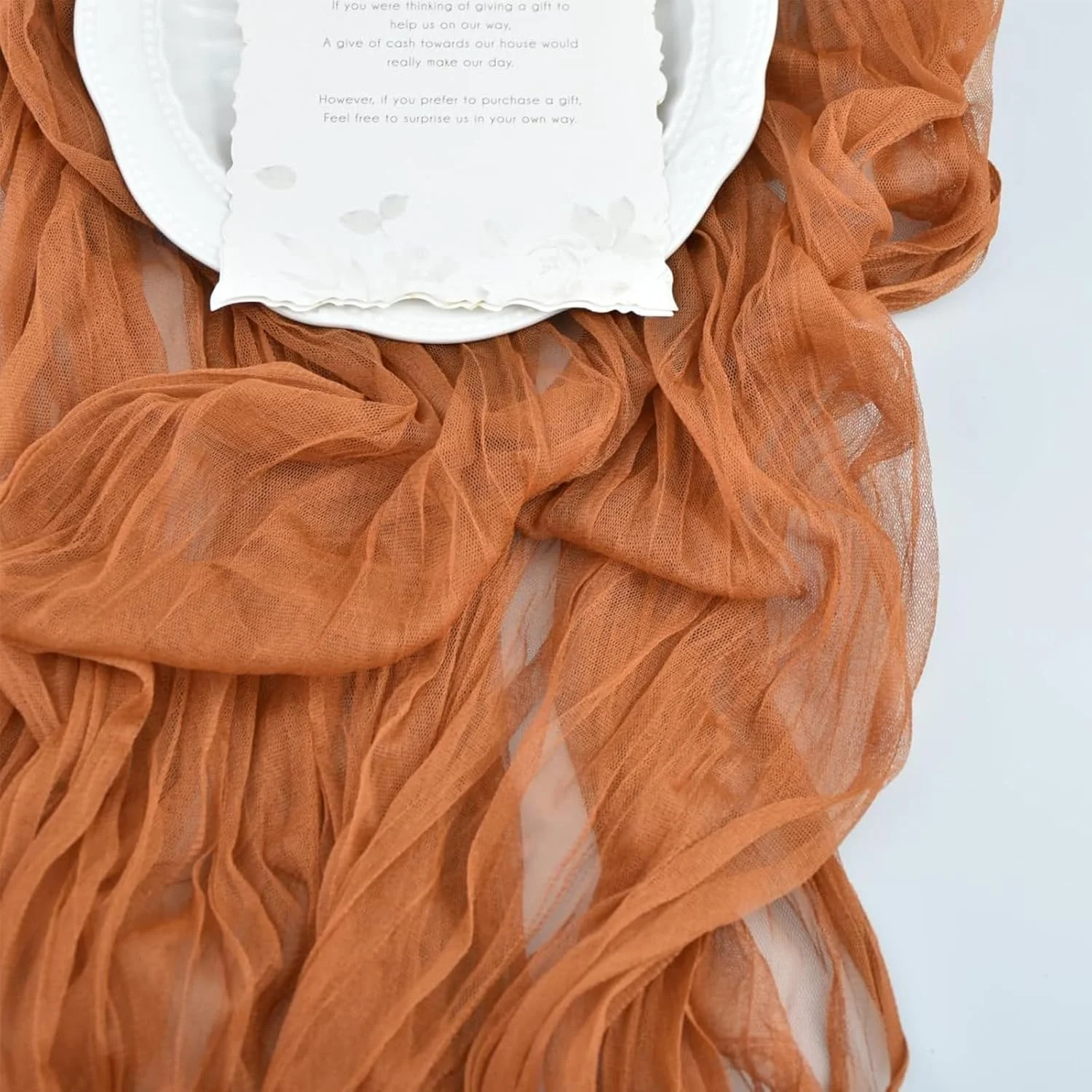 رانر میز پارچه ای - پارچه پنیر بوهمی، رانرهای میز روستایی و شفاف، دکور میز برای عروسی، جشن تولد، مهمانی نوزاد، کیک، تزئینات میز (90×400 سانتی متر) رانر میز پارچه ای - پارچه پنیر بوهمی، رانرهای میز روستایی و شفاف، دکور میز برای عروسی، جشن تولد، مهمانی نوزاد، کیک، تزئینات میز (90×400 سانتی متر)