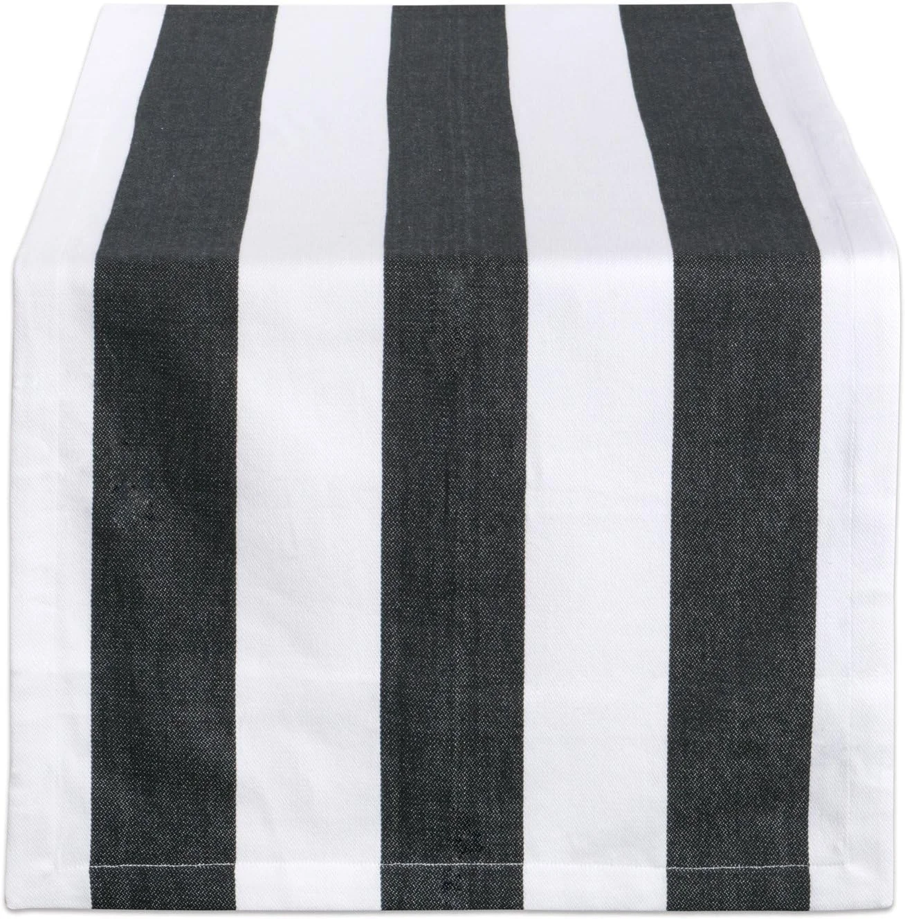 رانر رومیزی راه راه DII Cabana Dobby، سایز 18x108 اینچ، مشکی و سفید رانر رومیزی راه راه DII Cabana Dobby، سایز 18x108 اینچ، مشکی و سفید