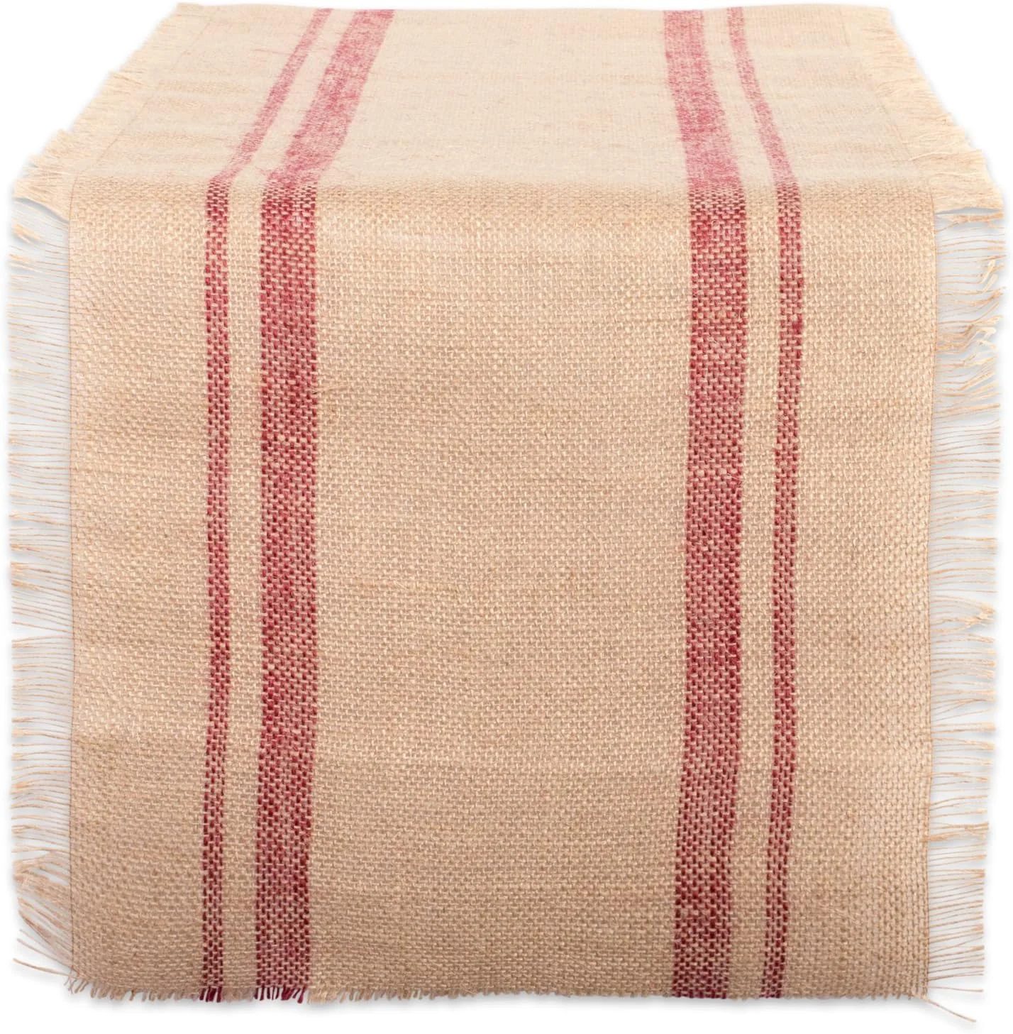 رانر رومیزی آشپزخانه DII، مجموعه جوت برزنت، 35x274 سانتی متر، حاشیه دوبل قرمز آجری رانر رومیزی آشپزخانه DII، مجموعه جوت برزنت، 35x274 سانتی متر، حاشیه دوبل قرمز آجری