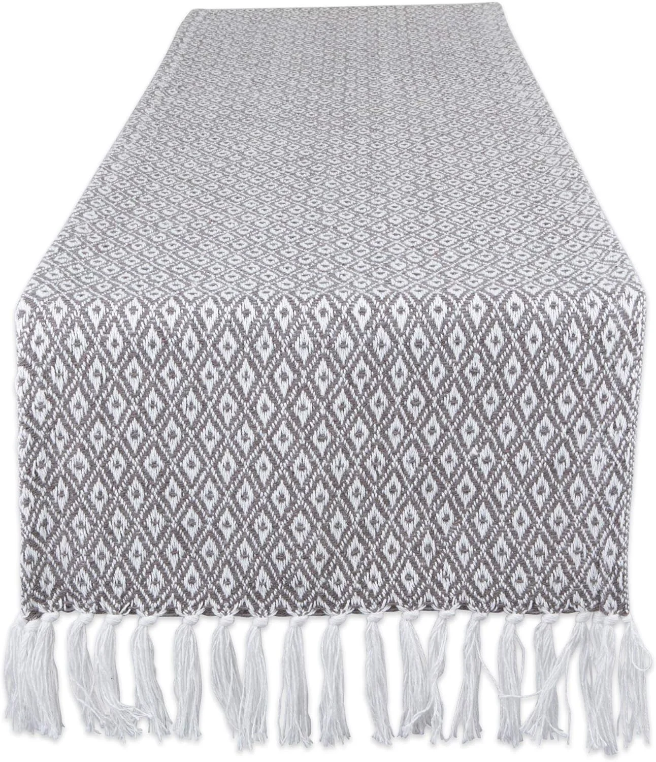 رانر رومیزی بافت الماسی کوچک DII CAMZ11271، 38 × 183 سانتی متر، خاکستری رانر رومیزی بافت الماسی کوچک DII CAMZ11271، 38 × 183 سانتی متر، خاکستری