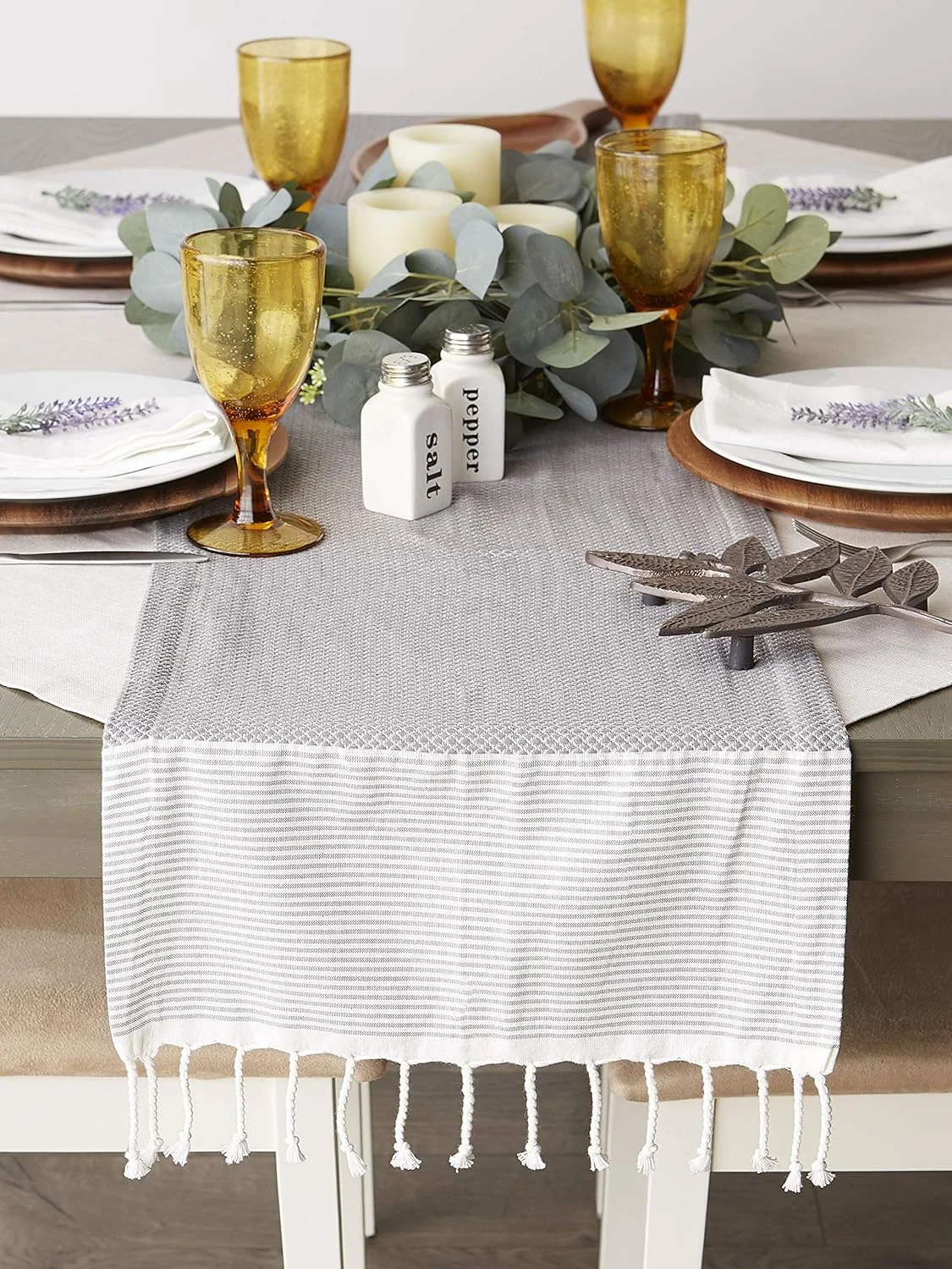 رانر رومیزی بافت دار DII، سایز 38x274 سانتی متر، خاکستری رانر رومیزی بافت دار DII، سایز 38x274 سانتی متر، خاکستری