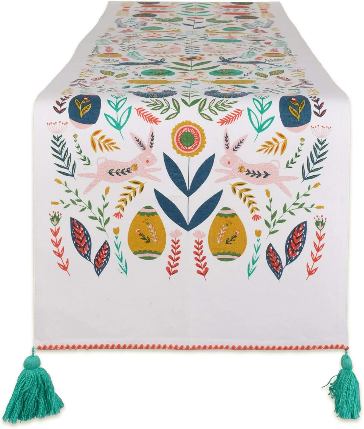 رانر رومیزی آشپزخانه DII، طرح Easter Folk، سایز 14x108 رانر رومیزی آشپزخانه DII، طرح Easter Folk، سایز 14x108