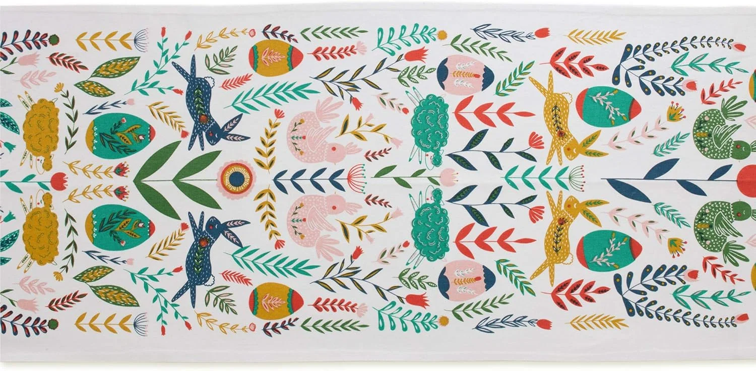 رانر رومیزی آشپزخانه DII، طرح Easter Folk، سایز 14x108 رانر رومیزی آشپزخانه DII، طرح Easter Folk، سایز 14x108