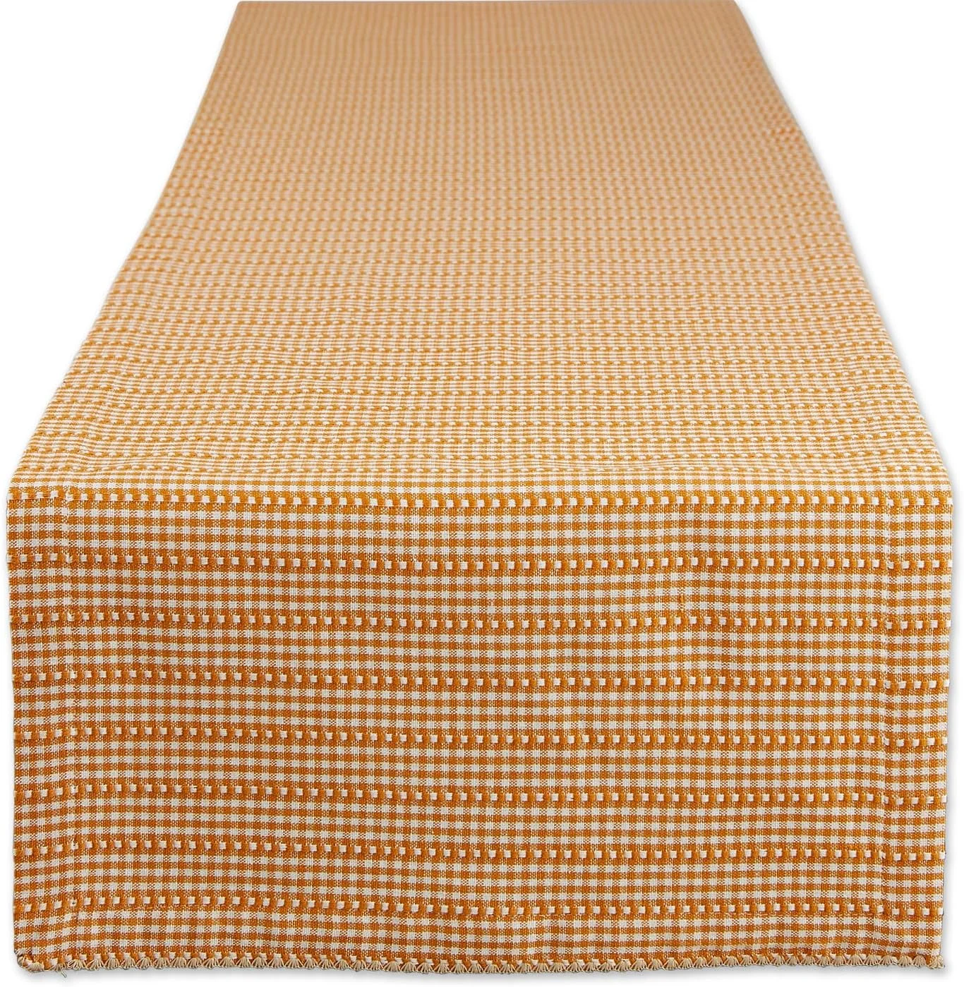 رانر رومیزی چهارخانه DII، مجموعه رومیزی طرح جینگهام، 35x274 سانتی متر، ادویه کدو تنبل رانر رومیزی چهارخانه DII، مجموعه رومیزی طرح جینگهام، 35x274 سانتی متر، ادویه کدو تنبل