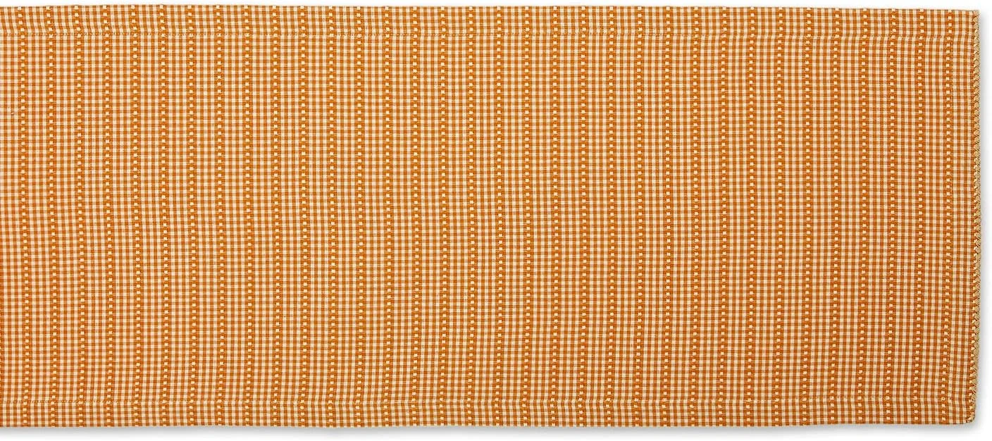 رانر رومیزی چهارخانه DII، مجموعه رومیزی طرح جینگهام، 35x274 سانتی متر، ادویه کدو تنبل رانر رومیزی چهارخانه DII، مجموعه رومیزی طرح جینگهام، 35x274 سانتی متر، ادویه کدو تنبل