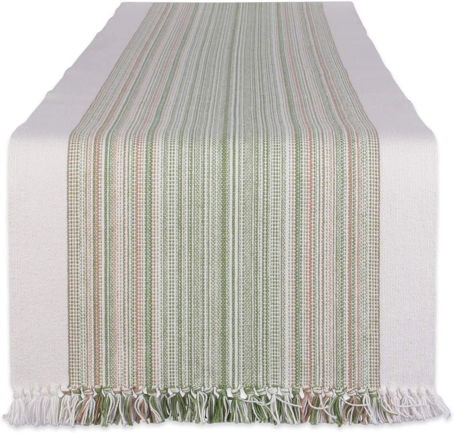 رانر رومیزی راه راه حاشیه دار مجموعه روزمره DII، 35x274 سانتی متر، آویشن رانر رومیزی راه راه حاشیه دار مجموعه روزمره DII، 35x274 سانتی متر، آویشن