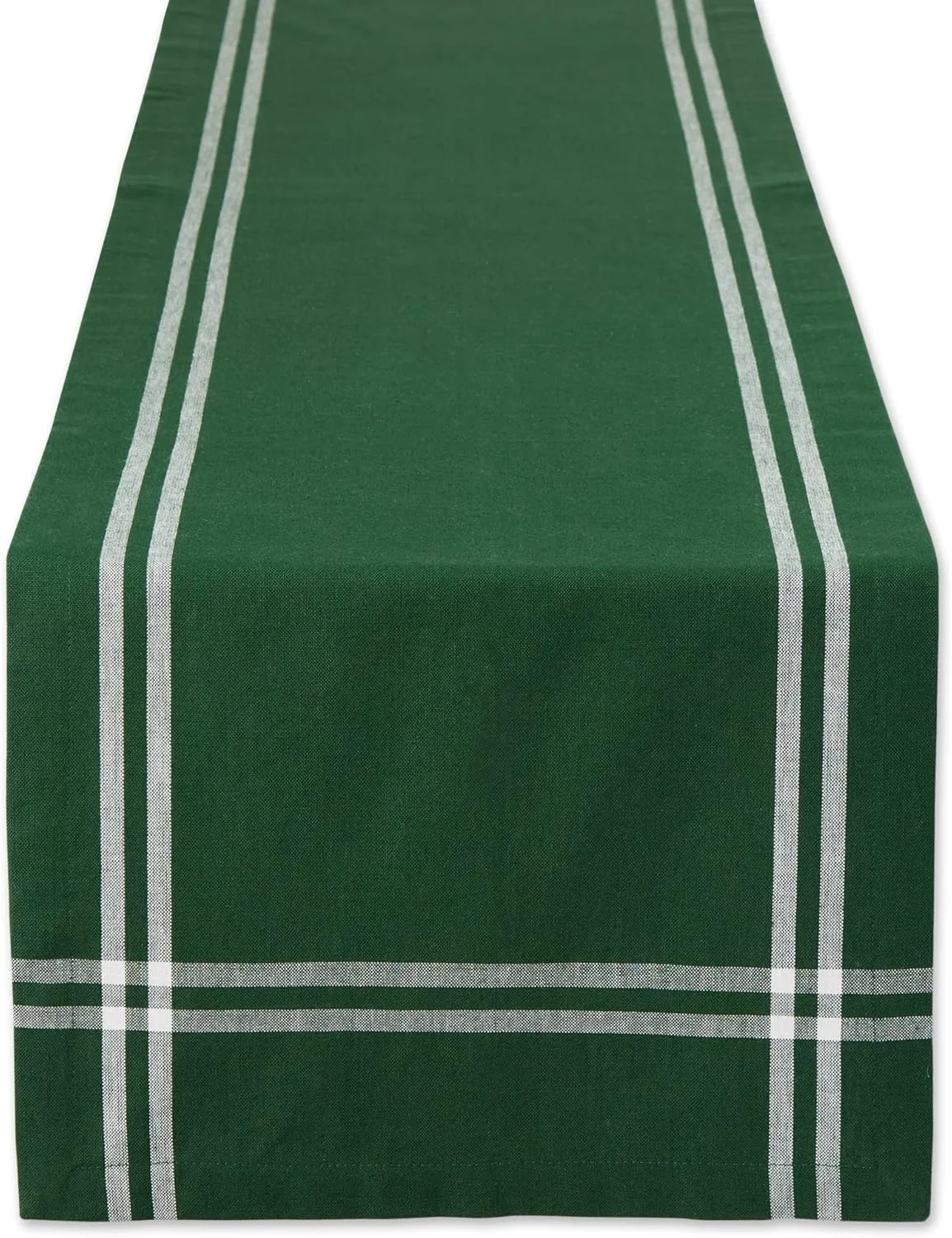 رانر رومیزی طرح راه راه فرانسوی DII، مناسب میز ناهارخوری به سبک روستایی، سایز 14x72، سبز بالزام رانر رومیزی طرح راه راه فرانسوی DII، مناسب میز ناهارخوری به سبک روستایی، سایز 14x72، سبز بالزام