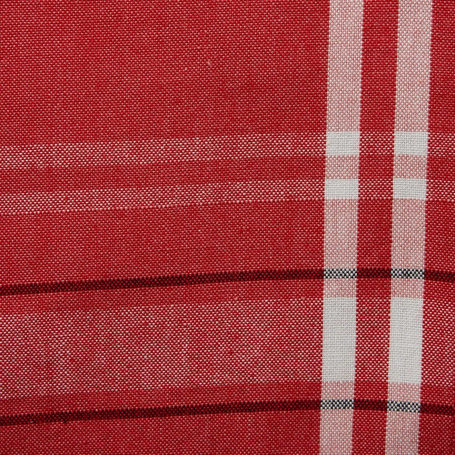 رانر رومیزی طرح راه راه فرانسوی DII، مناسب میز ناهارخوری، سبک روستایی، 35x274 سانتی متر، شامبری قرمز رانر رومیزی طرح راه راه فرانسوی DII، مناسب میز ناهارخوری، سبک روستایی، 35x274 سانتی متر، شامبری قرمز