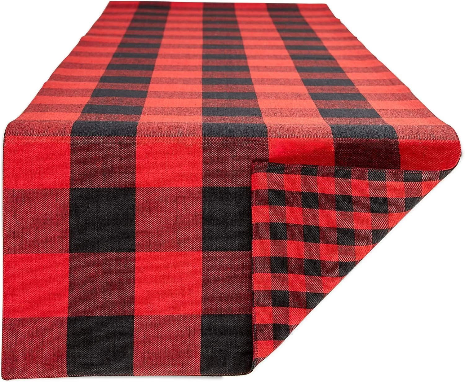 رانر رومیزی طرح شطرنجی DII، قرمز/مشکی، 35x183 سانتی متر رانر رومیزی طرح شطرنجی DII، قرمز/مشکی، 35x183 سانتی متر