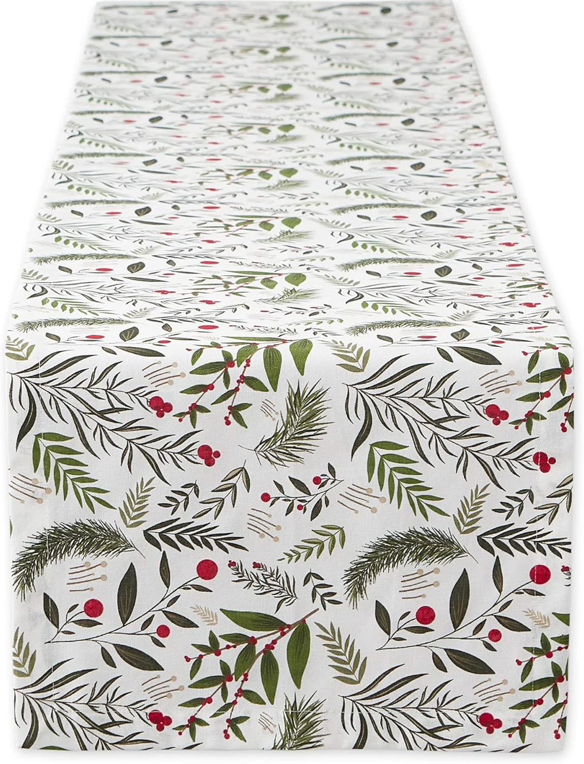 رانر رومیزی و دکور آشپزخانه DII طرح شاخههای تعطیلات، 14x72، سبزه کریسمس رانر رومیزی و دکور آشپزخانه DII طرح شاخههای تعطیلات، 14x72، سبزه کریسمس