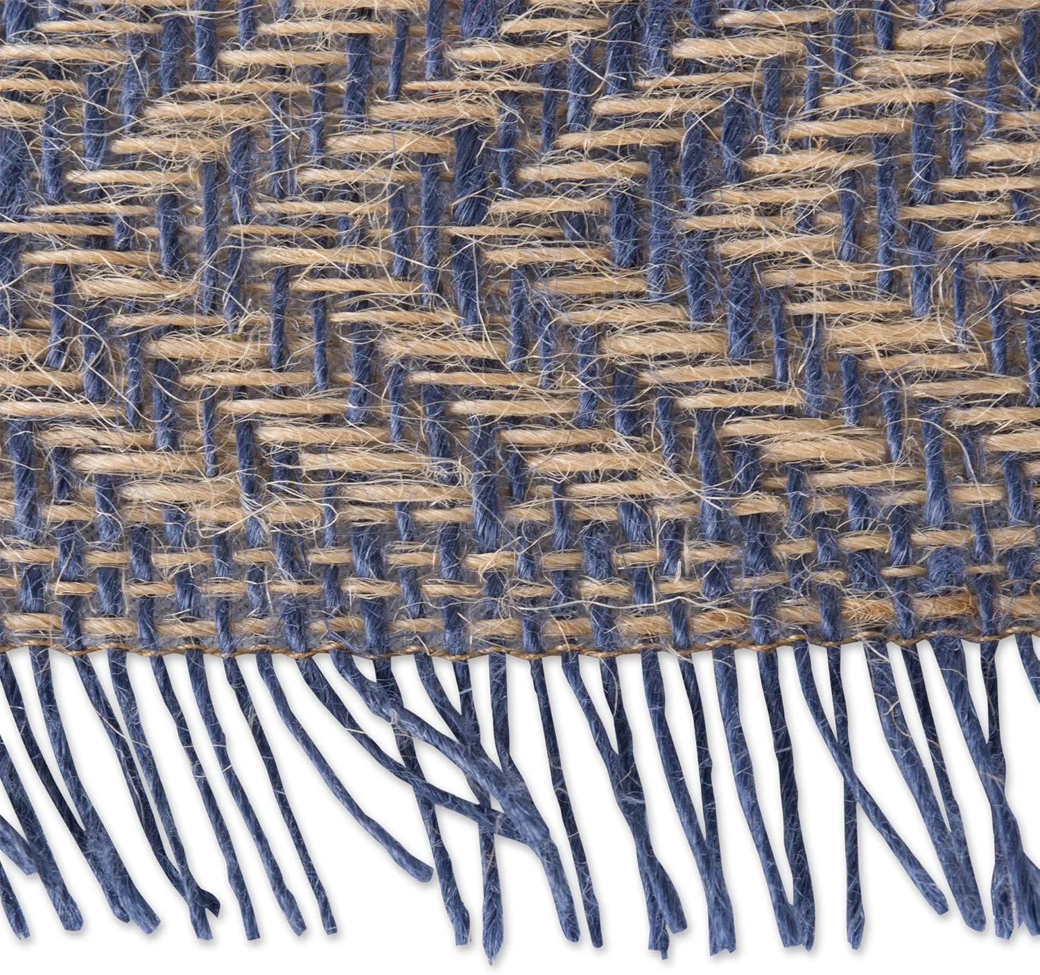 رانر رومیزی آشپزخانه DII، کنفی، طرح زیگزاگی آبی، 35x183 سانتی متر رانر رومیزی آشپزخانه DII، کنفی، طرح زیگزاگی آبی، 35x183 سانتی متر