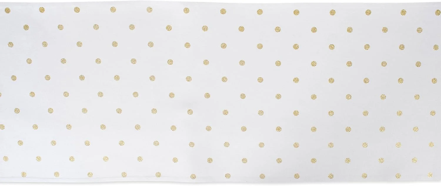 رانر رومیزی خالدار DII، 33x229 سانتی متر، سفید متالیک/طلایی دو رو رانر رومیزی خالدار DII، 33x229 سانتی متر، سفید متالیک/طلایی دو رو