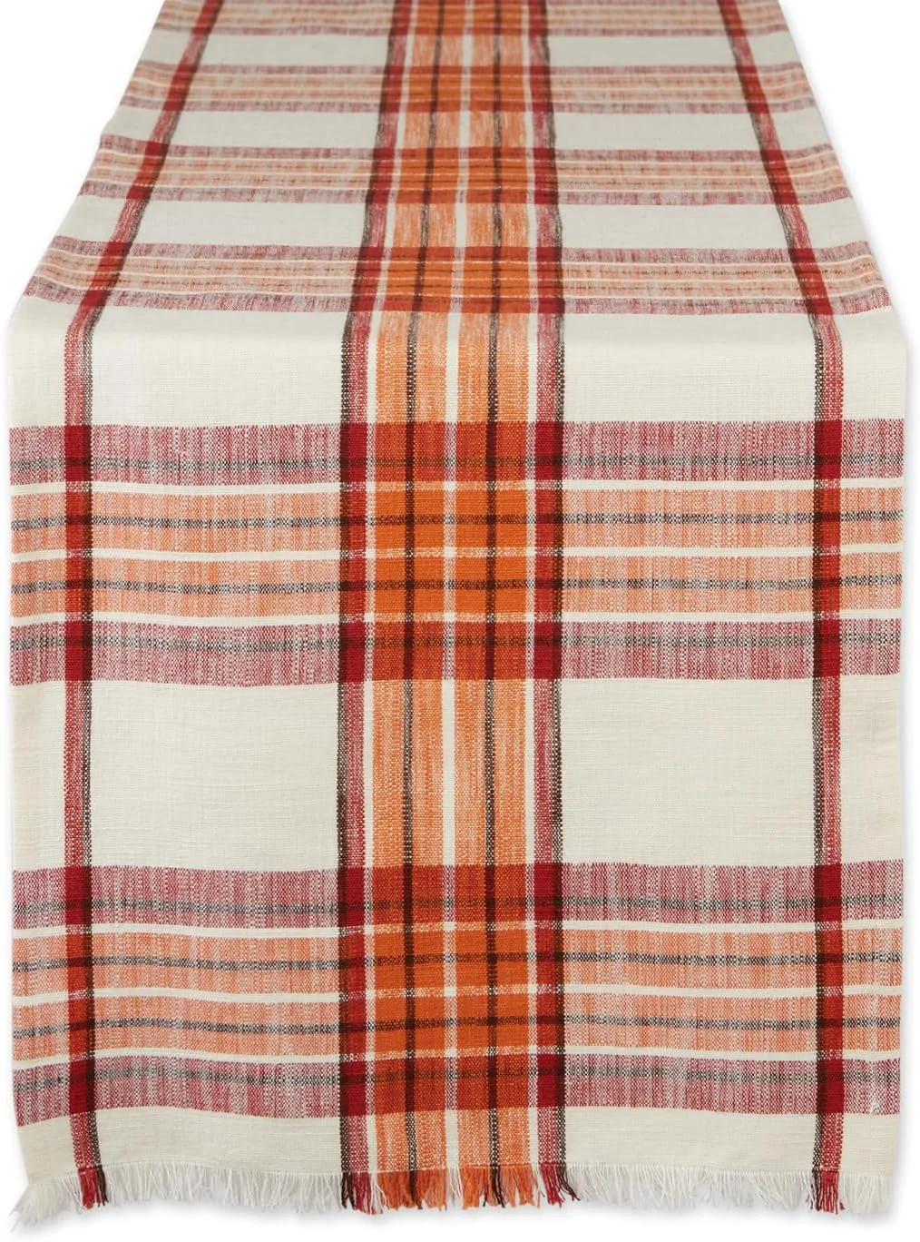 رانر رومیزی طرح چهارخانه ادویه کدو تنبل DII، سایز 14x108 رانر رومیزی طرح چهارخانه ادویه کدو تنبل DII، سایز 14x108