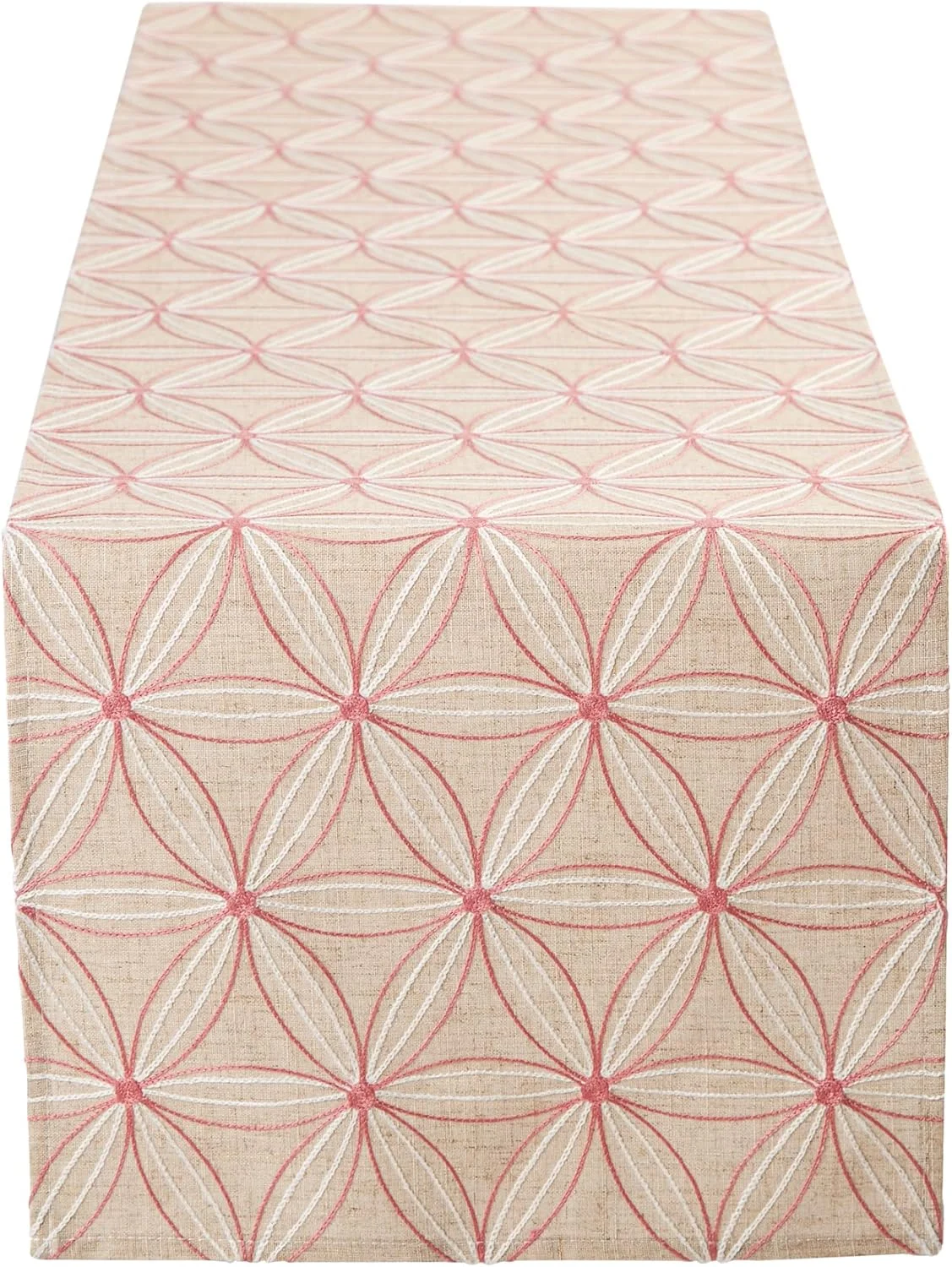 رانر رومیزی پلی استر DII با گلدوزی، مناسب مهمانی بهاری، باربیکیو تابستانی، جشن نوزاد و استفاده روزمره - 35x178 سانتی متر، گل ها روی زمینه طبیعی رانر رومیزی پلی استر DII با گلدوزی، مناسب مهمانی بهاری، باربیکیو تابستانی، جشن نوزاد و استفاده روزمره - 35x178 سانتی متر، گل ها روی زمینه طبیعی