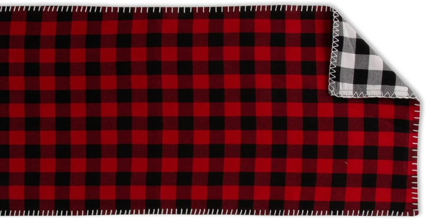 رانر رومیزی دو طرفه DII، طرح چهارخانه بوفالو، ۱۴x۷۲ رانر رومیزی دو طرفه DII، طرح چهارخانه بوفالو، ۱۴x۷۲